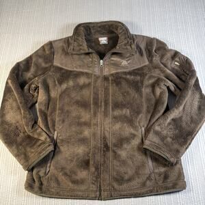 Nike ACG Jacket Womens Large Brown Teddy Fleece Retro Outdoor Athleisure